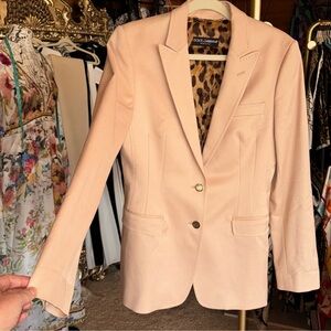 Dolce & Gabbana Nude Blazer With Tiger Print Lining Inside, NWOT
$525 $1,100